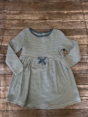 Touched By Nature Girls 6Y Stripped Long Sleeve Dress